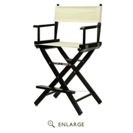 Casual Home 220-02-021-12 24 in. Directors Chair Black Frame with Natural & Wheat Canvas 220-02/021-12